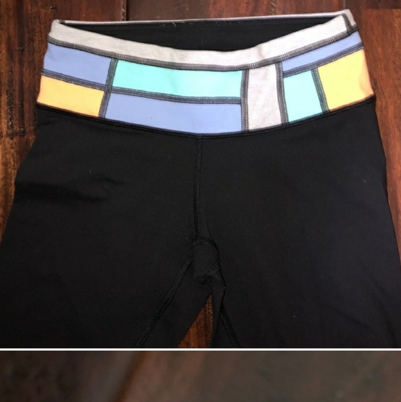 Lululemon Wunder Under Cropped Leggings Reversible - Picture 3 of 7